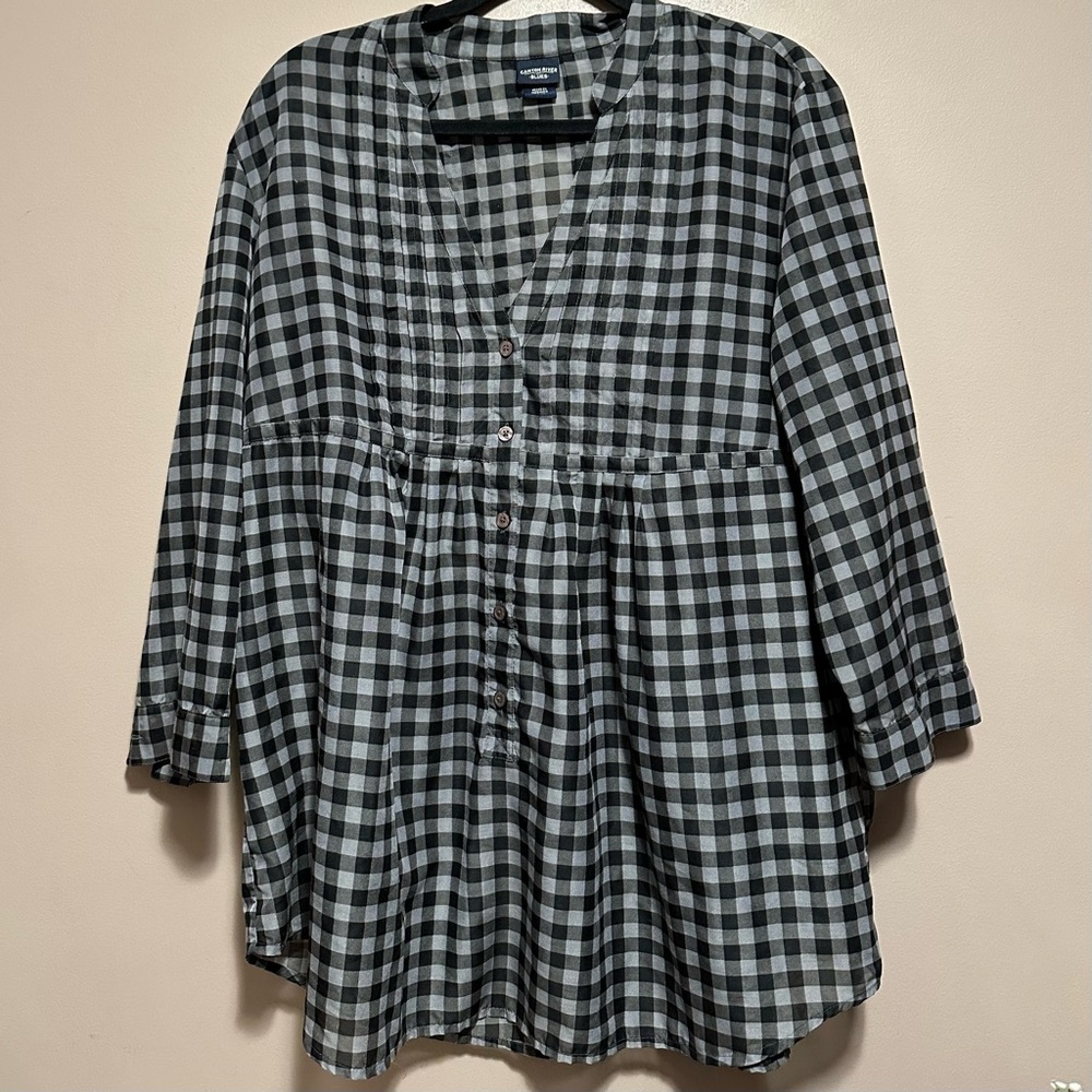 Canyon River Blues, semi-sheer, tunic top
